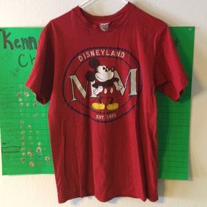 Mickey Mouse T-shirt.
